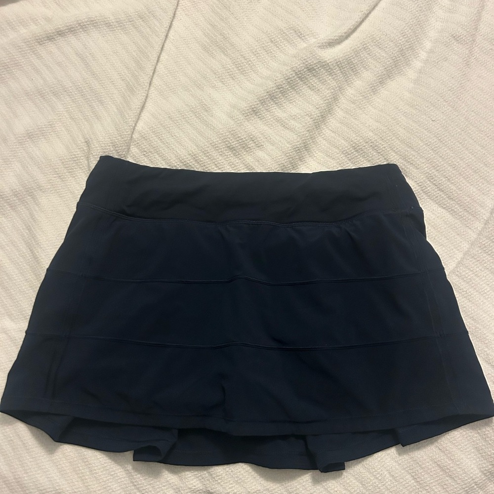 Navy Lululemon Pace Rival Skirt